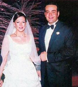 Adel Emam : Adel Imam s daughter with her husband at their wedding