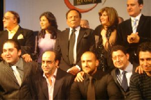 Adel Emam : the cast of Morgan ahmad Morgan movie, Adel Imam, Ahmed Mekki and Mervat Ameen