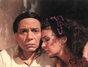 Adel Emam : Yosra and Adel Emam together acting in one of their many moveis togther