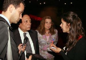 Adel Emam : Adel Emam with his son and wife