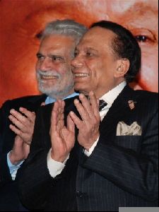 Adel Emam : adel imam and Omar sherif at a press conference