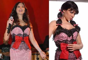 Elissa : haifa wehbe and elissa wearing the same dress on different occasions