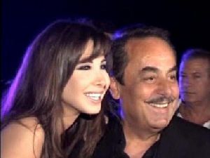 Nancy Ajram : nancy ajram with lebanese singer melhem barakat