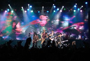 Scorpions  band  : a photo of the band performing the song Coast To Coast