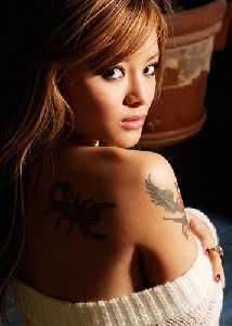 Tila Tequila : a photo of tila s shoulder tattoo