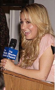 Hayden Panettiere : hayden panettiere picture at the weather channel