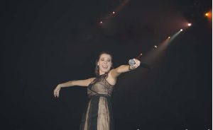 Nancy Ajram : Nancy exclusive picture on stage in Belgium concert