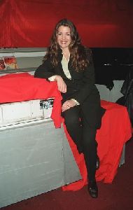 Claudia Christian : black formal suit