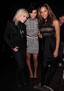 Rihanna with natasha beddingfield and leona lewis