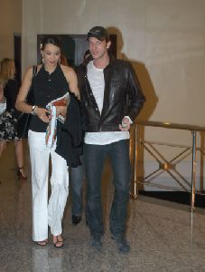 Kivanc Tatlitug arriving with Azra Akin at the airport