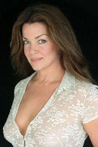 Claudia Christian open breast shirt