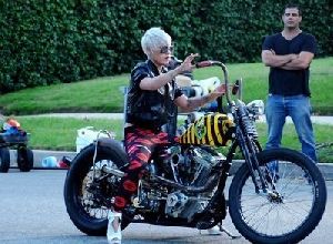 pink : at the set of the video shoot of her latest song