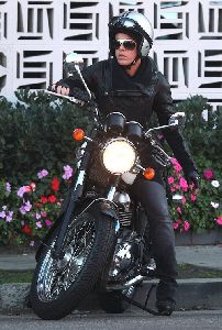 pink : recent appearance on a motorcycle after shopping in West Hollywood - three days ago, dec. 2008