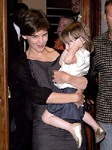 Suri Cruise doesnt like the noise