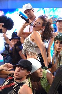 Thalia : Latino actress and singer photo on stage live at a concert