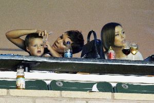 VICTORIA BECKHAM : with Eva Longoria and sons at LA Galaxy Game on the 20th of September, 2008