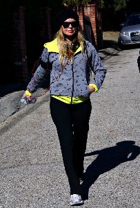 Fergie : photo working out  yesterday morning 5th, January 2009