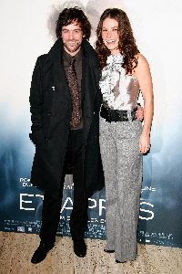 Romain Duris and Evangeline Lilly in paris