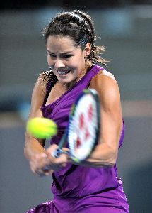 Ana Ivanovic athlete in a purple outfit