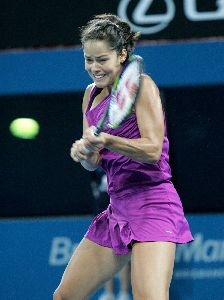 Ana Ivanovic at the match held yesterday 5.01.2009