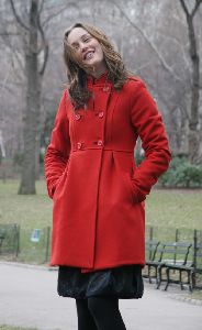 Leighton Meester : on the filming set of Gossip Girl in Central Park wearin yesterday January 6th 2009