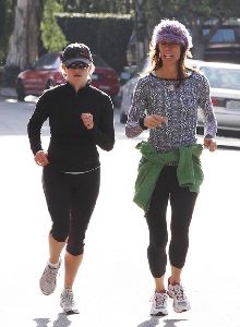 Reese Witherspoon morning workout routines with her trainer