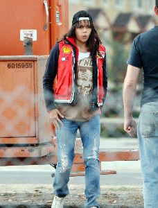 Michelle Rodriguez : spotted participating in the DUI Community Service in L.A yesterday on the 5th of January 2009