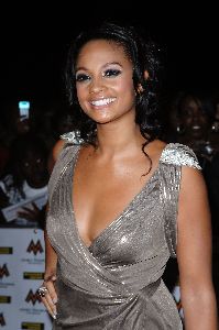 Alesha Dixon : on the red carpet of the MOBO Awards 2008 in London, October 15 2008