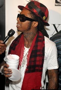 Lil Wayne : celebrates his 26th birthday at Mansion nightclub at Miami Beach on the 7th of October 2008