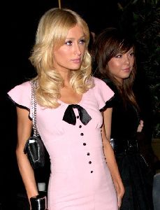 Paris Hilton : leaves Deluxe nightclub in Los Angeles, California