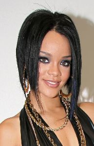 Rihanna high quality photo wearing multi-gold chains necklaces