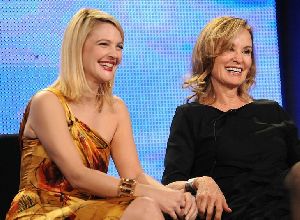 Drew Barrymore and Jessica Lange at HBO 2009 Winter Television Critics Association Press Tour