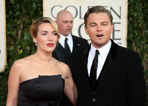 Kate Winslet and Leonardo DiCaprio at the 2009 Golden Globe Awards