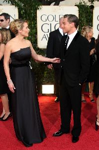 Kate Winslet and Leonardo Dicaprio at the 66th Annual Golden Globe Awards