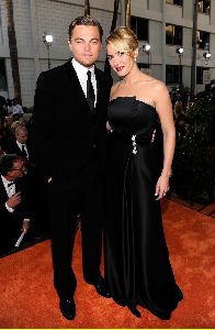 Kate Winslet and Leonardo Dicaprio at the 66th Annual Golden Globe Awards