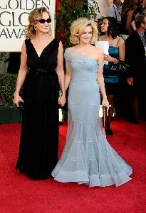 Drew Barrymore and Jessica Lange at the 66th Annual Golden Globe Awards