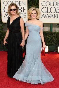 Drew Barrymore and Jessica Lange at the 66th Annual Golden Globe Awards