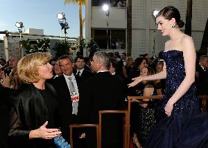 Anne Hathaway at the 66th Annual Golden Globe Awards