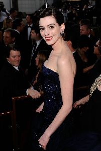 Anne Hathaway at the 66th Annual Golden Globe Awards