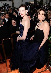 Anne Hathaway at the 66th Annual Golden Globe Awards