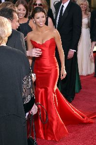 Eva Longoria on the red carpet of the 66th Annual Golden Globe Awards 2009