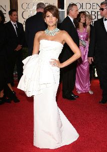 Eva Mendes arriving at the 66th Annual Golden Globe Awards 2009