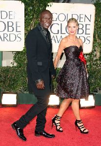 Seal and his wife Heidi Klum arrive at the 66th Annual Golden Globe Awards held at the Beverly Hilton Hotel on January 11, 2009 in Beverly Hills, California