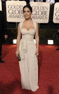 Salma Hayek  on the red carpet of the 66th Annual Golden Globe Awards held at the Beverly Hilton Hotel on January 11, 2009 in Beverly Hills, California