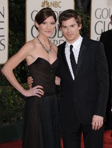 Jennifer Carpenter and Michael C Hall at the 66th Annual Golden Globe Awards