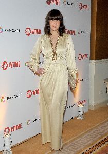 Lindsay Sloane arrives at the Showtime Golden Globes after-party 2009