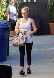 Hilary Duff out of the gym in West Hollywood on Wednesday afternoon on January 14th 2009