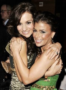 Kara DioGuardi and Paula Abdul embrace at the 2009 Fox Winter All-Star Party at My House in Los Angeles on Tuesday night