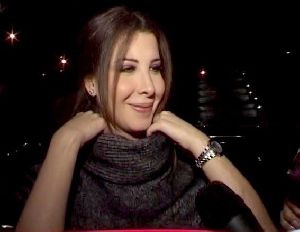 nancy ajram arrives at the lebanese universities awards