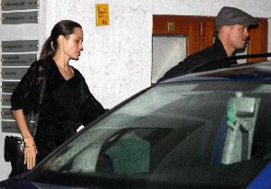 Brad Pitt and Angelina Jolie out together yesterday 19th January 2009